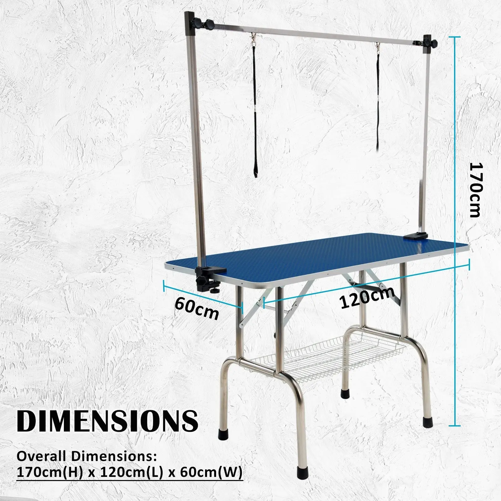 120cm Pet Grooming Table - BLUE