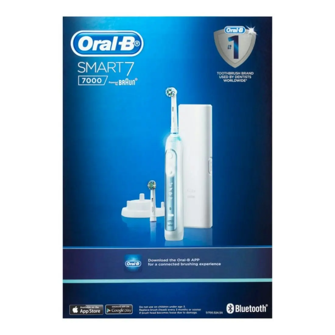 Oral-B Smart 7 7000 Electric Toothbrush with Travel Case - Blue