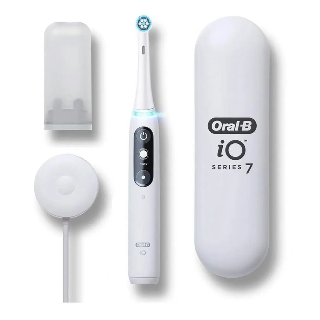 Oral-B iO 7 Series Rechargeable Toothbrush with Travel Case - White