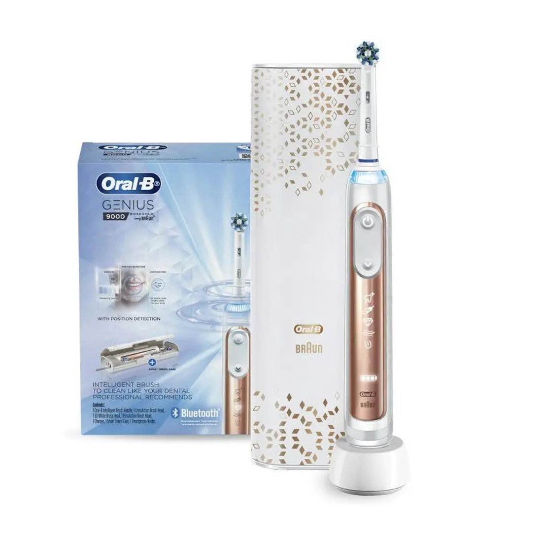 Oral-B Genius 9000 Electric Toothbrush - Rose Gold