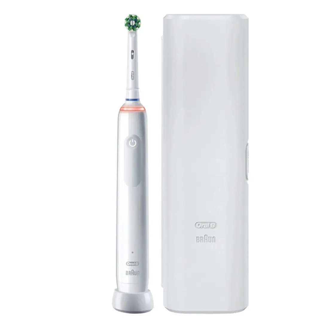 Oral-B Pro 3000 Electric Toothbrush W/ Travel Case - White