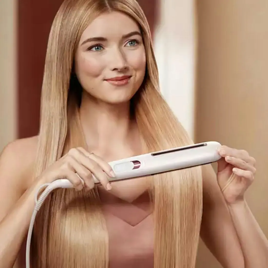 Philips SenseIQ BHS830/00 Hair Straightener - White