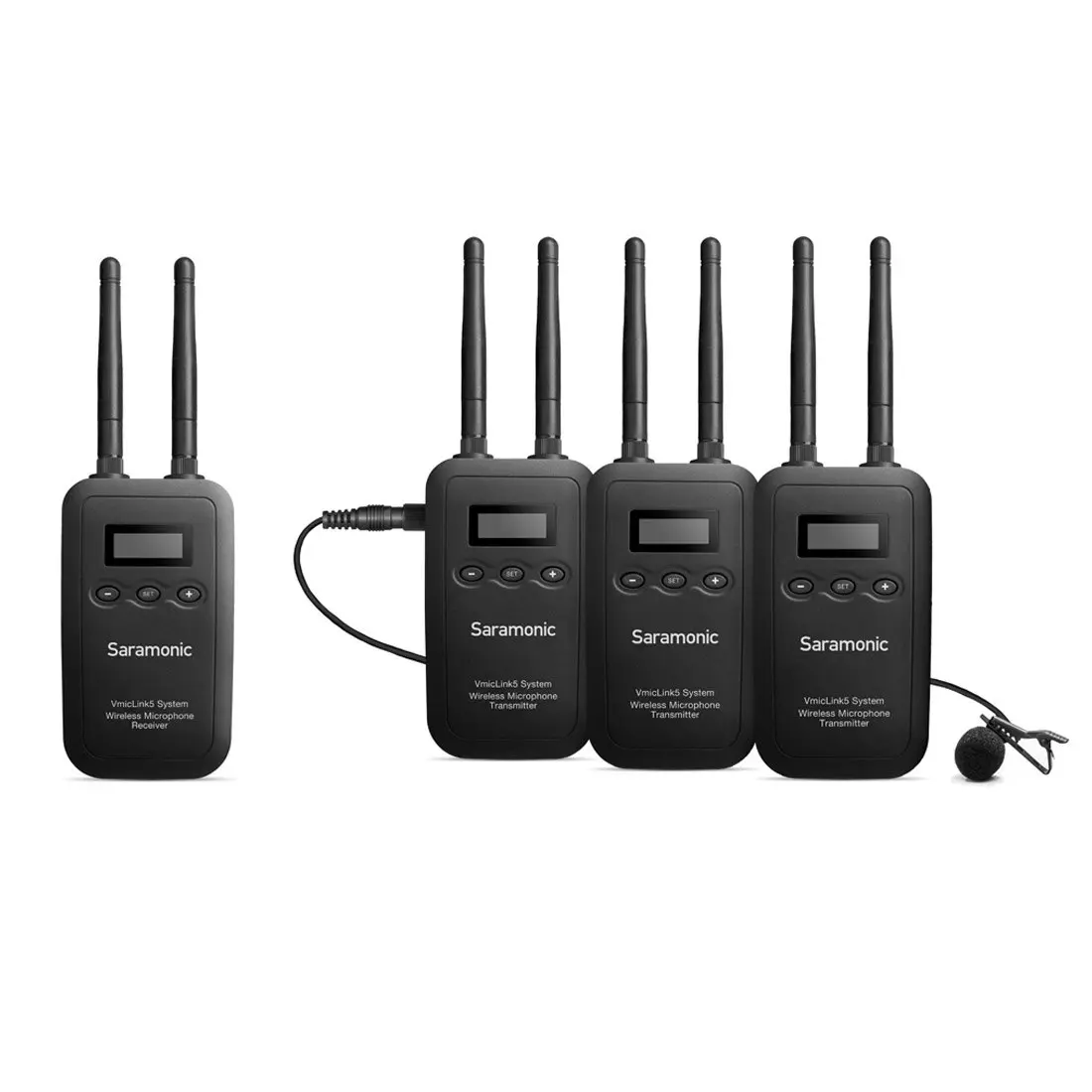 Saramonic 5.8G Camera-Mount Digital Wireless Microphone System RX+TX+TX+TX