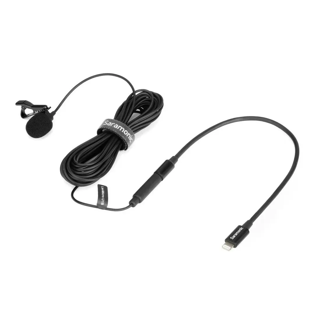 Saramonic LavMicro U1B Omnidirectional Lavalier Microphone with Lightning Connector for iOS Devices (6m)