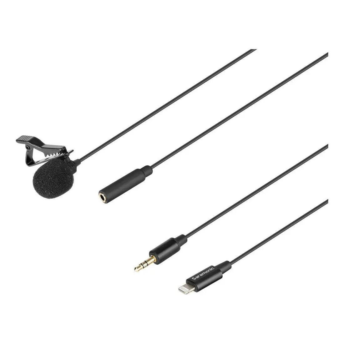 Saramonic LavMicro U1B Omnidirectional Lavalier Microphone with Lightning Connector for iOS Devices (6m)