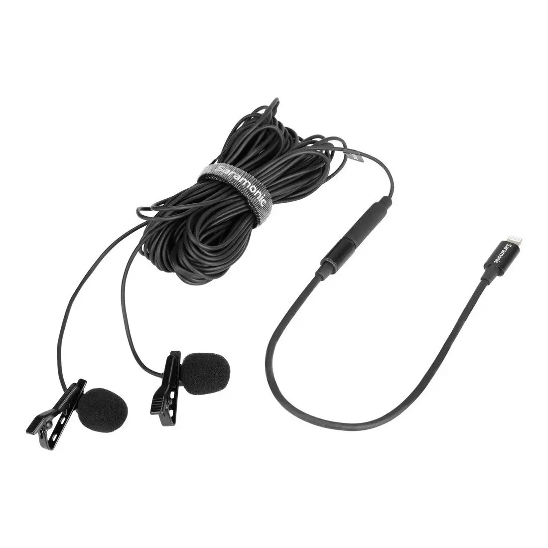 Saramonic LavMicro U1C Dual Omnidirectional Lavalier Microphone with Lightning Connector for iOS Devices (6m)