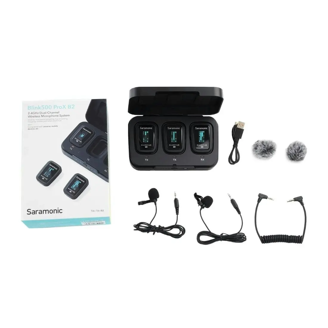 Saramonic Blink500 Pro X B2 Dual channel 2.4GHz Omni Lavalier Microphone System