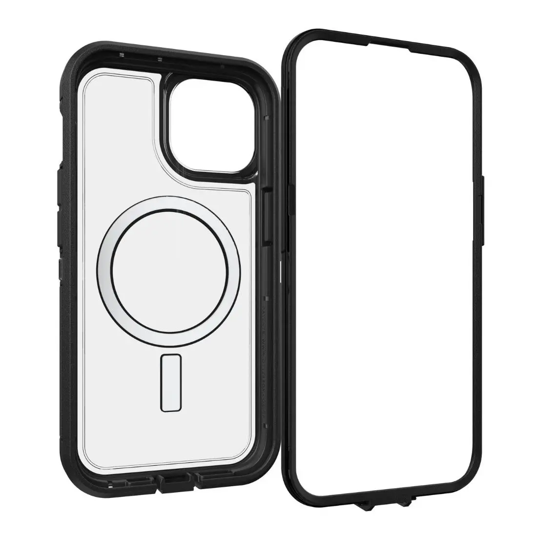 Otterbox Defender XT Clear MagSafe Case for iPhone 15 77-93336 - Black/Clear