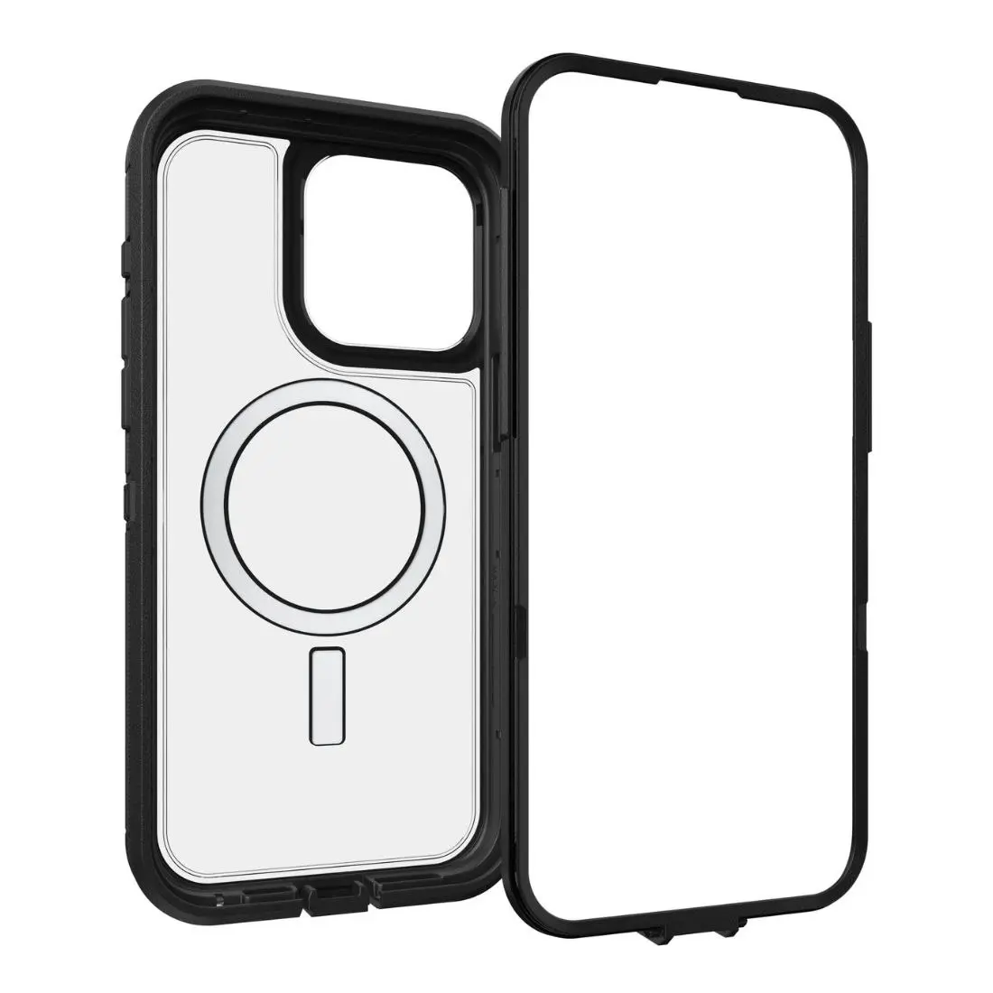 Otterbox Defender XT Clear MagSafe Case for iPhone 15 Pro 77-93267 - Black/Clear