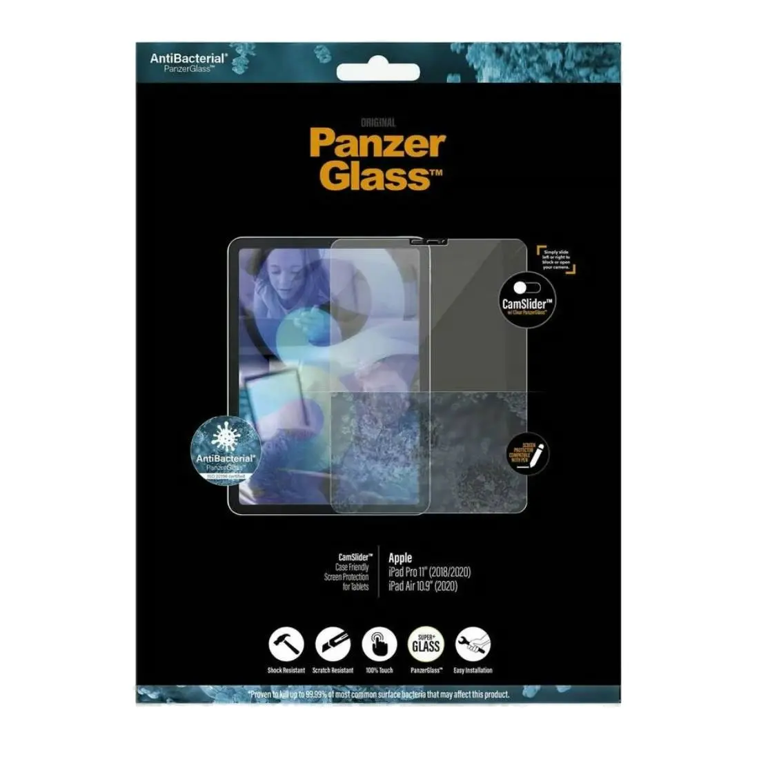 PanzerGlass CamSlider Screen Protector for iPad Pro 11(2018/2020/2021) / iPad Air (2020)