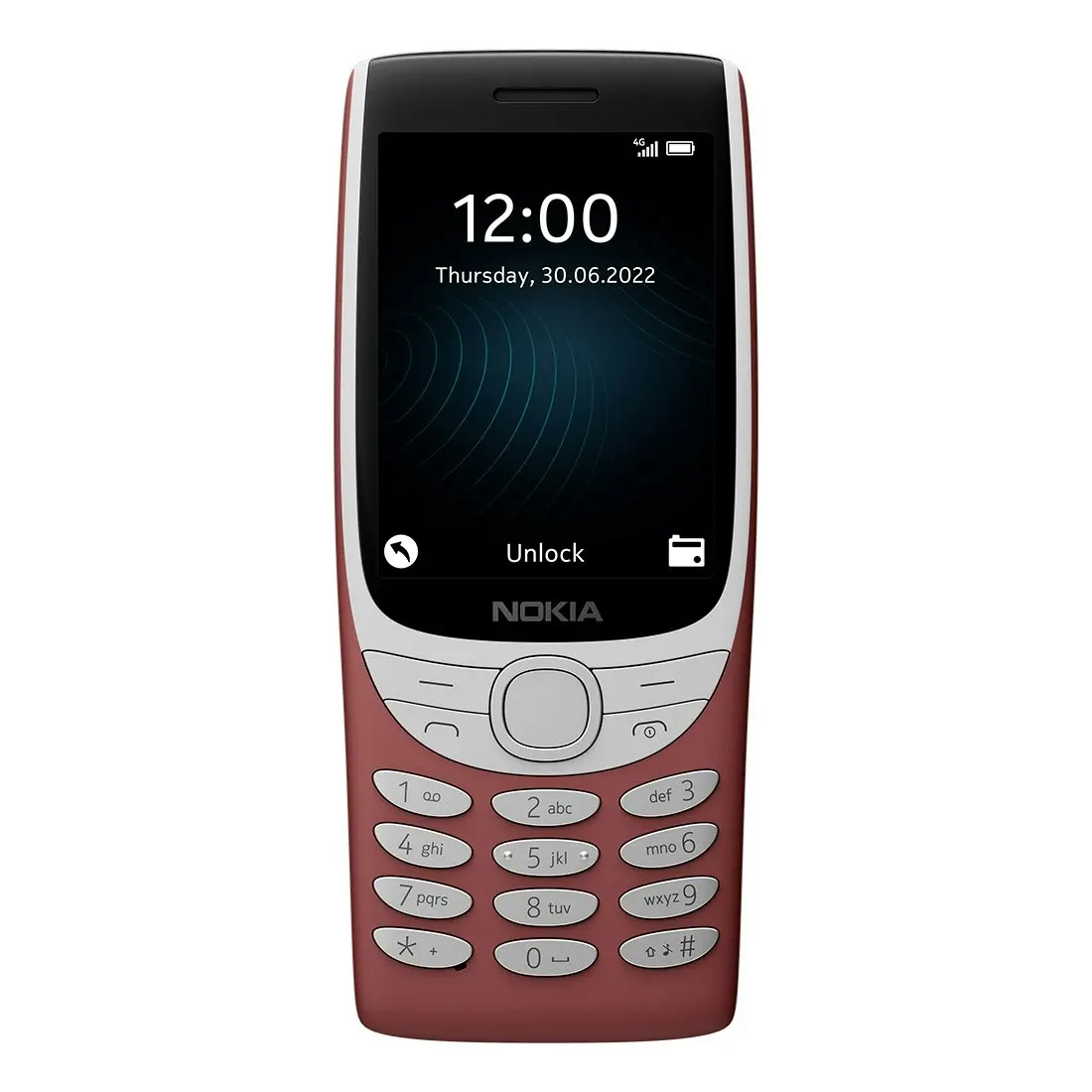 Nokia 8210 4G (Dual Sim, 2.8 inches, 128MB/48MB) Feature phone - Anzo Red