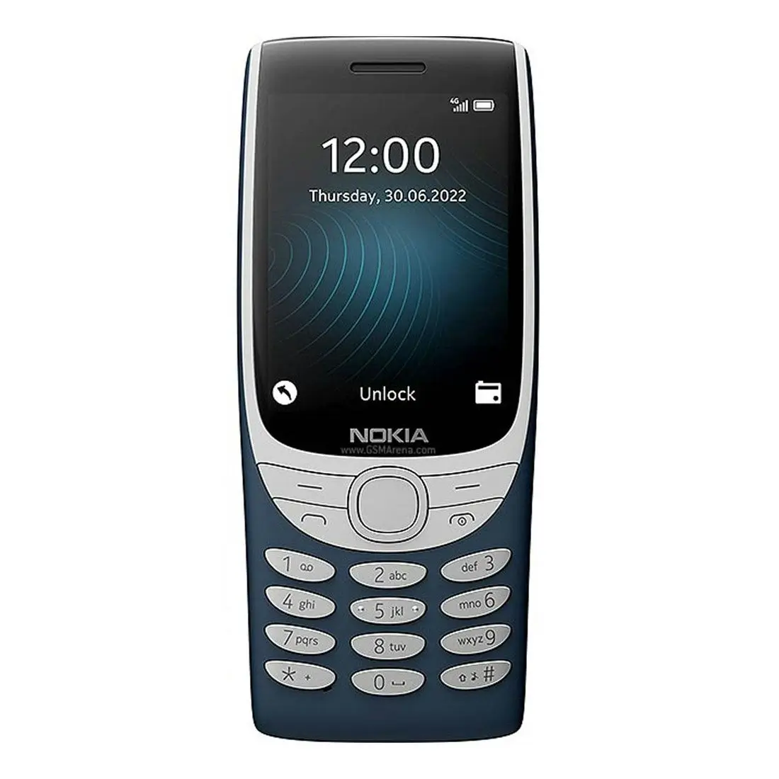 Nokia 8210 4G (Dual Sim, 2.8 inches, 128MB/48MB) Feature phone - Anzo Blue