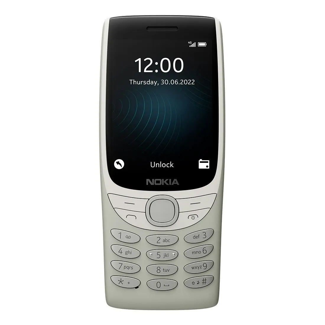 Nokia 8210 4G (Dual Sim, 2.8 inches, 128MB/48MB) Feature phone - Anzo Sand