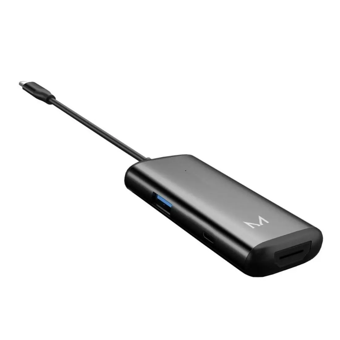 Moyork Lynk Adapter x2 USB 3.0 + HDMI 4k + USB-C - Space Grey