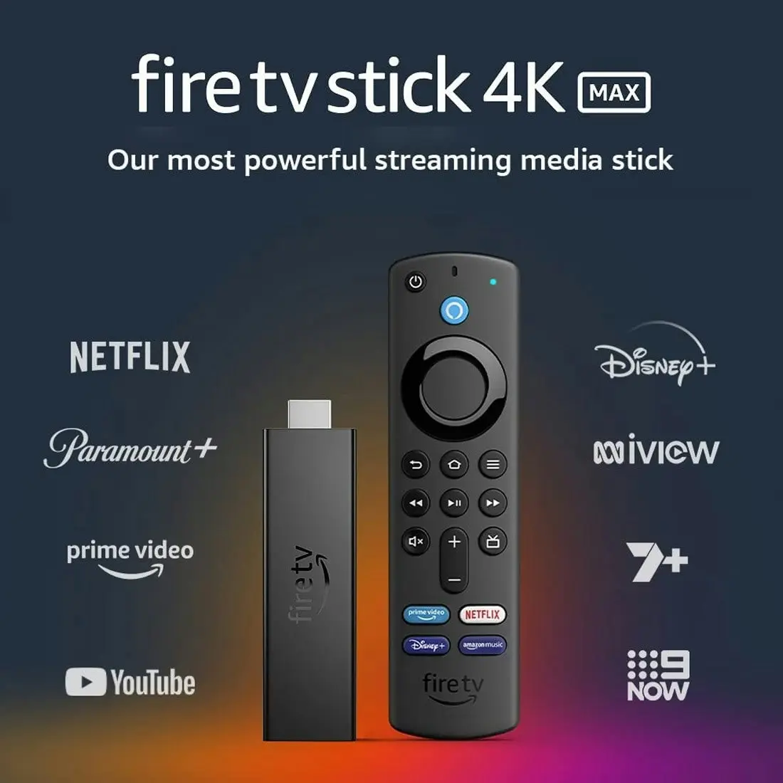 Amazon Fire TV Stick 4K Max Alexa Voice Remote with TV controls