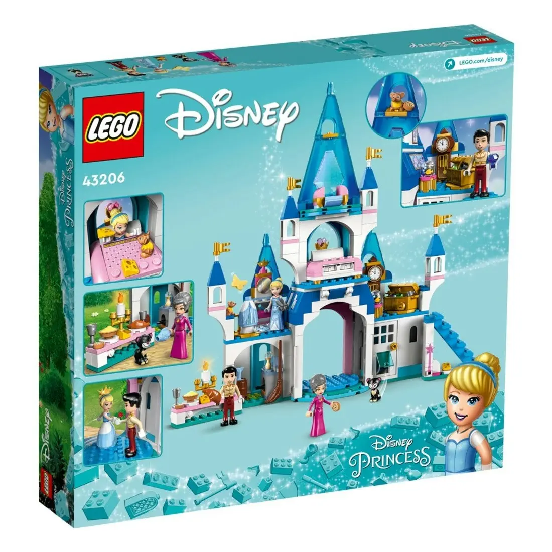 LEGO Disney Cinderella and Prince Charming's Castle (43206)