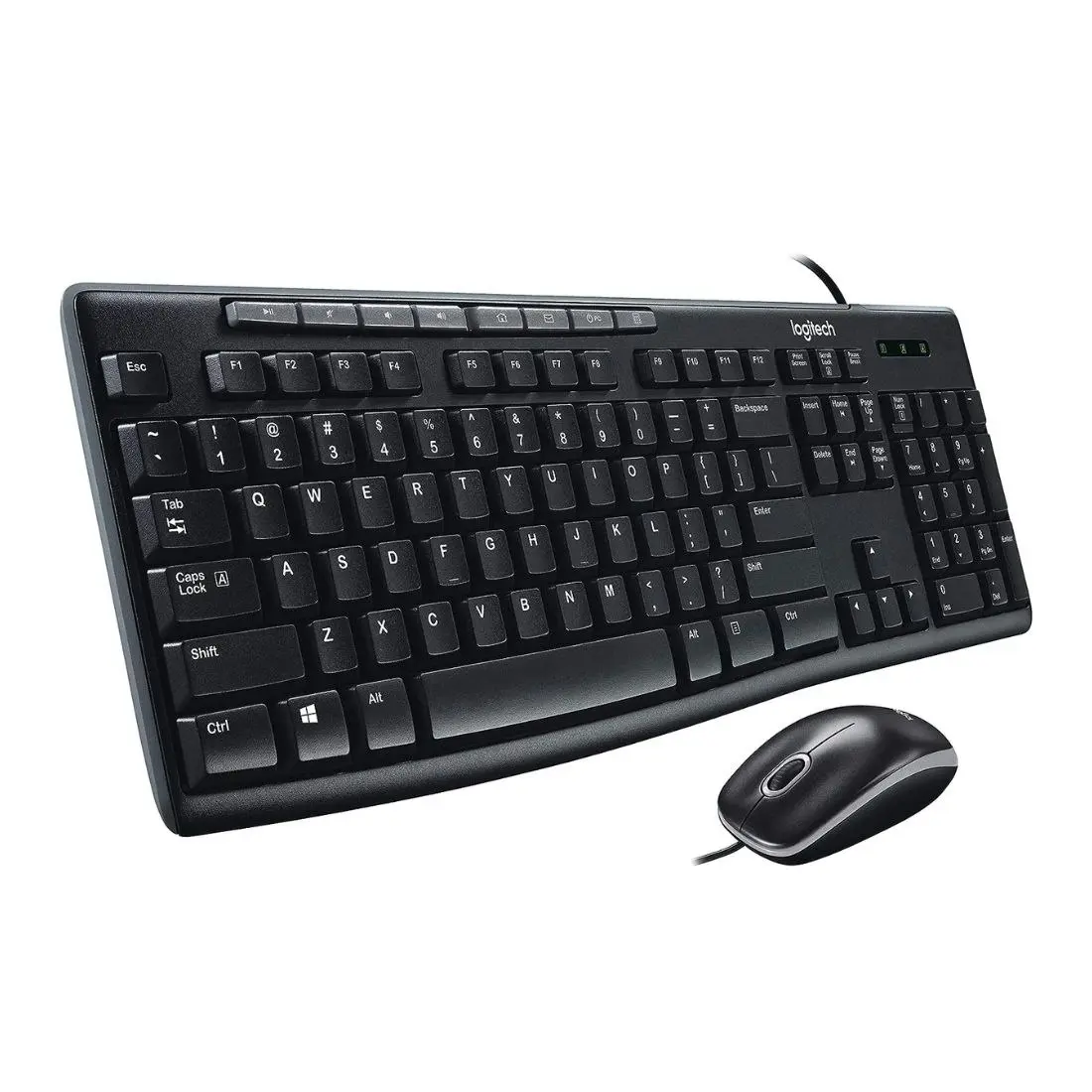 Logitech MK200 Media Wired Keyboard And Mouse Combo