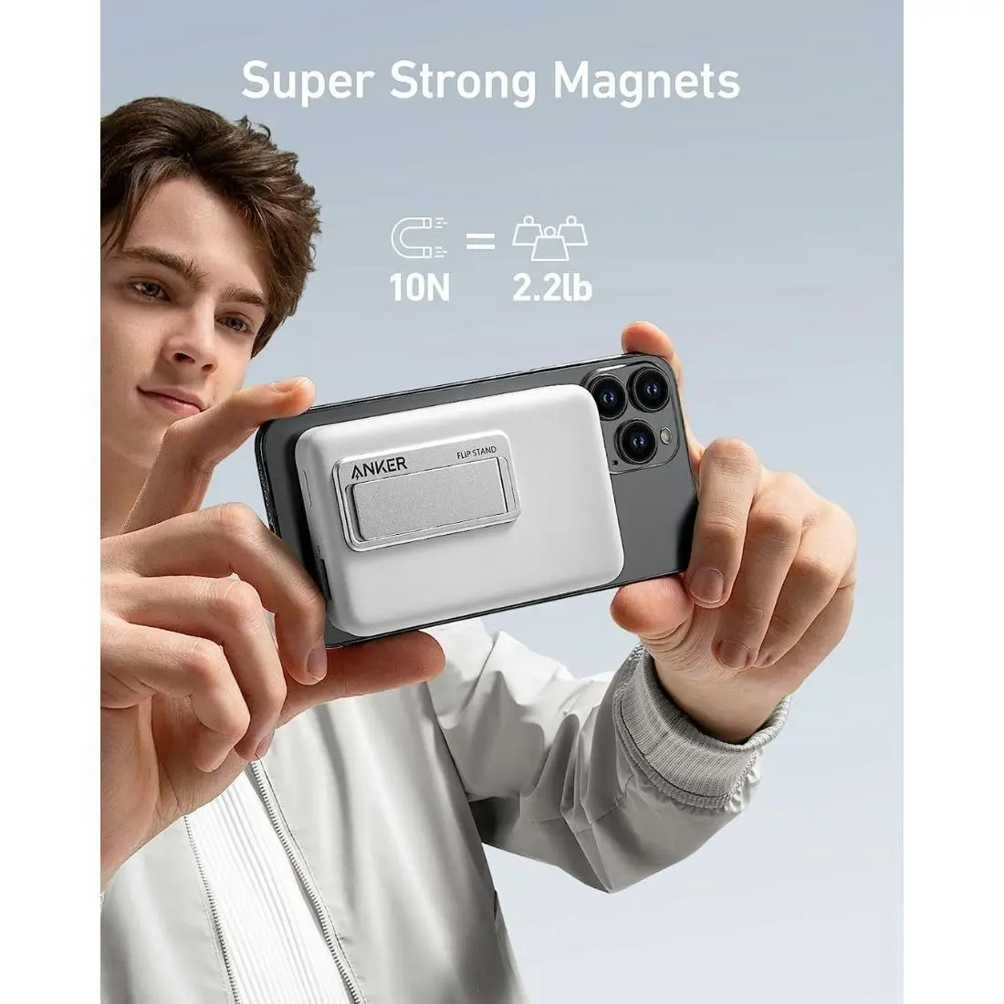 Anker 633 Magnetic Battery (MagGo) - White