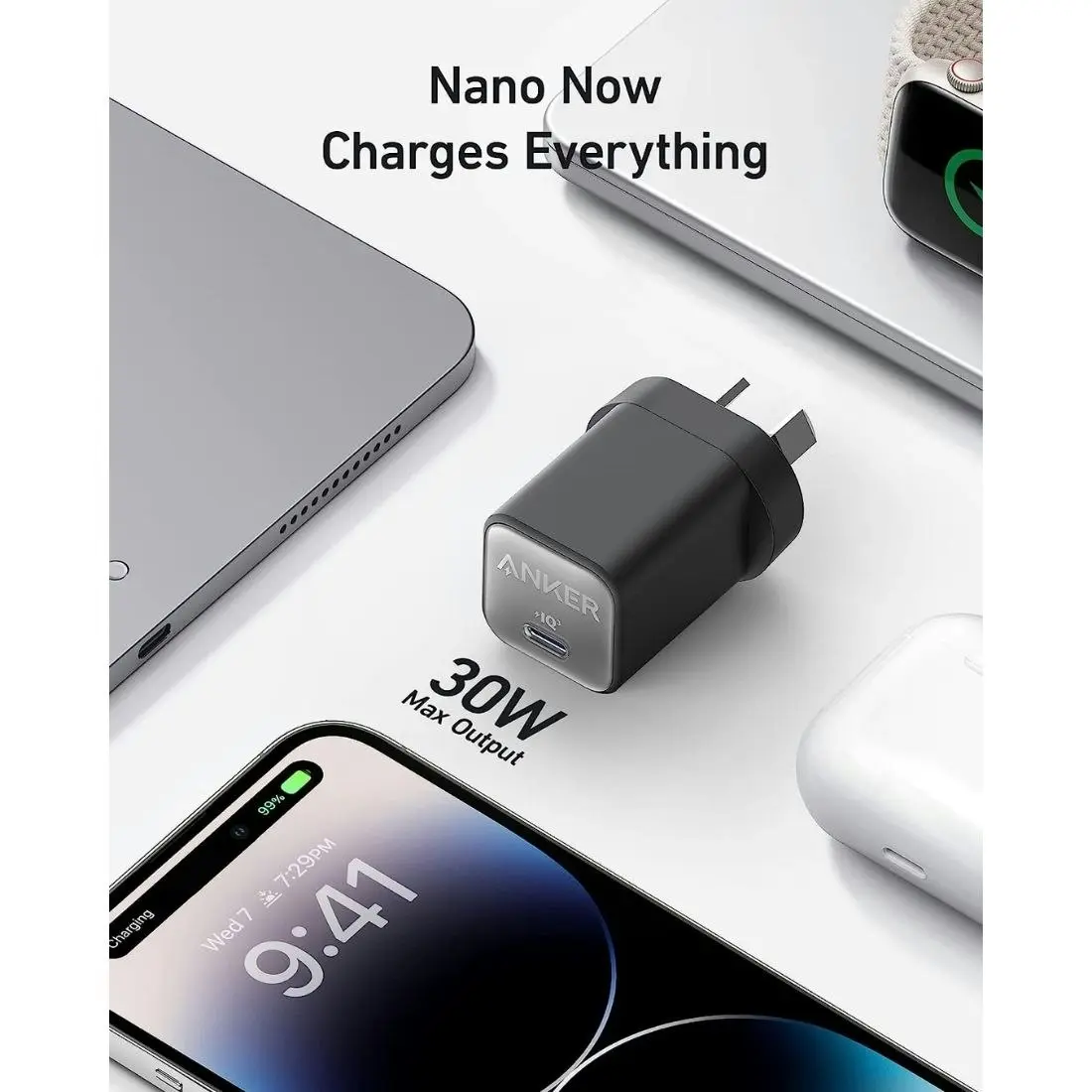 Anker 511 Charger (Nano 3, 30W) - Black