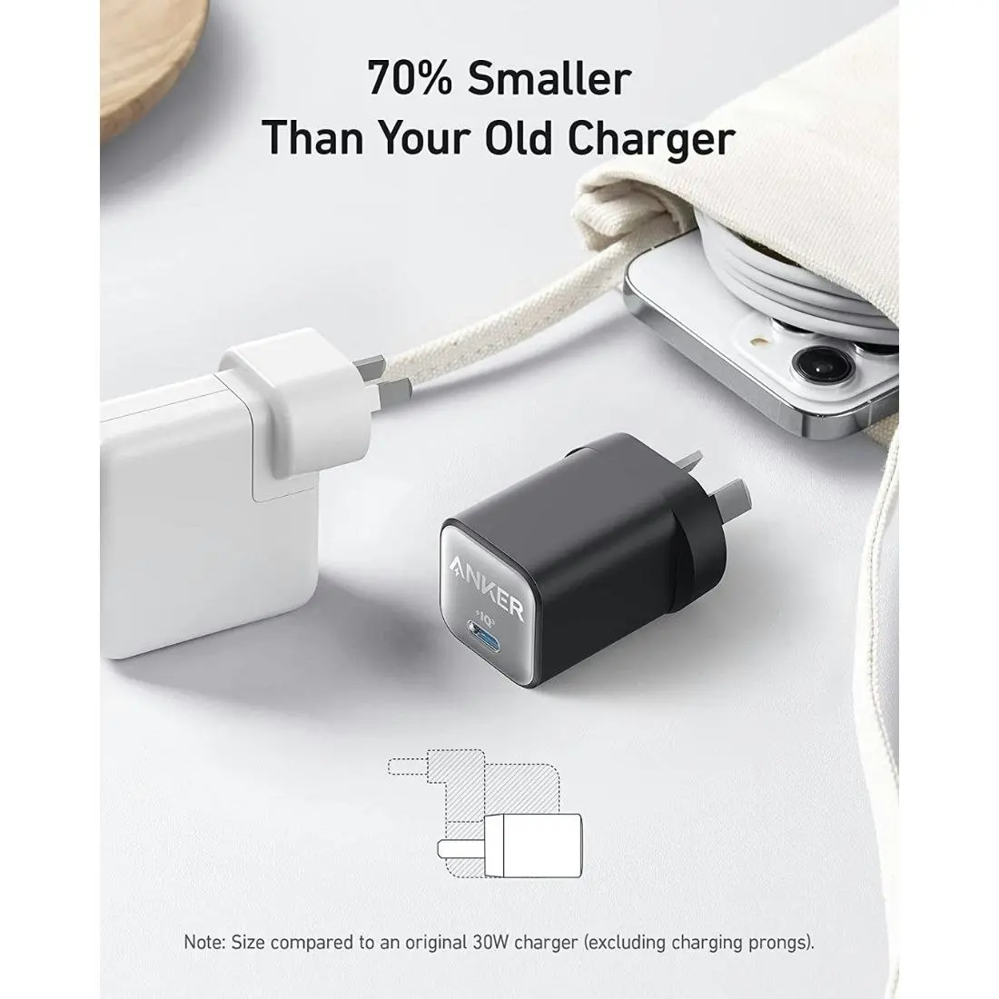 Anker 511 Charger (Nano 3, 30W) - Black