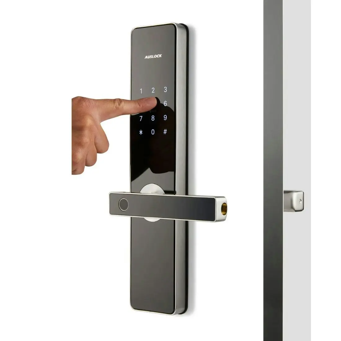 Auslock Glory Series G11B Smart Fingerprint Door Lock - Silver