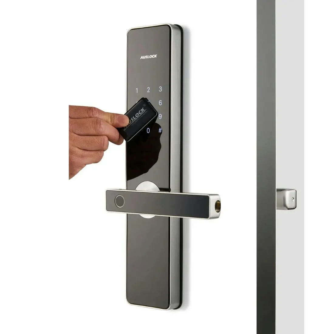 Auslock Glory Series G11B Smart Fingerprint Door Lock - Silver