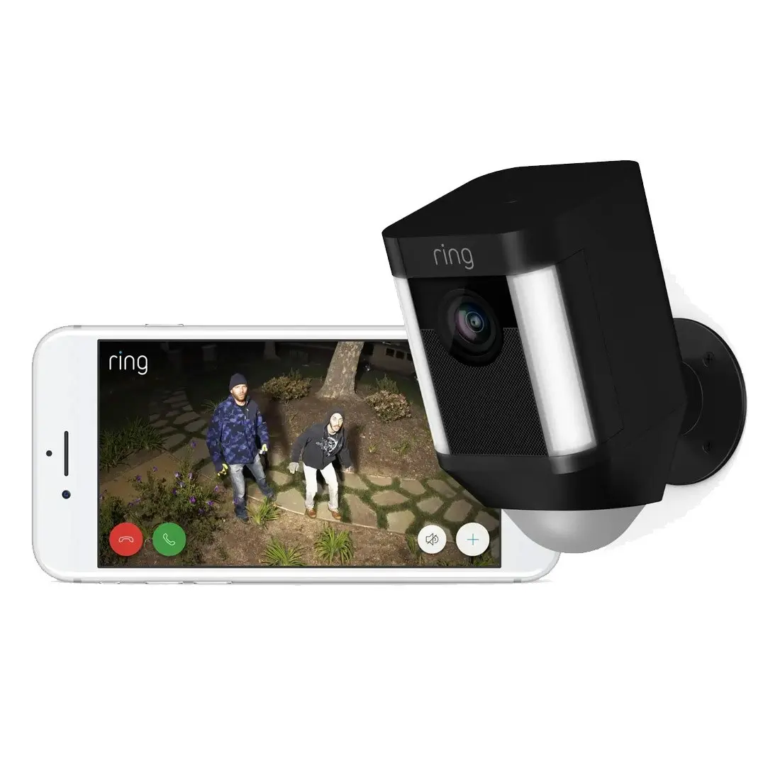 Ring Spotlight Wireless HD Security Camera - Black