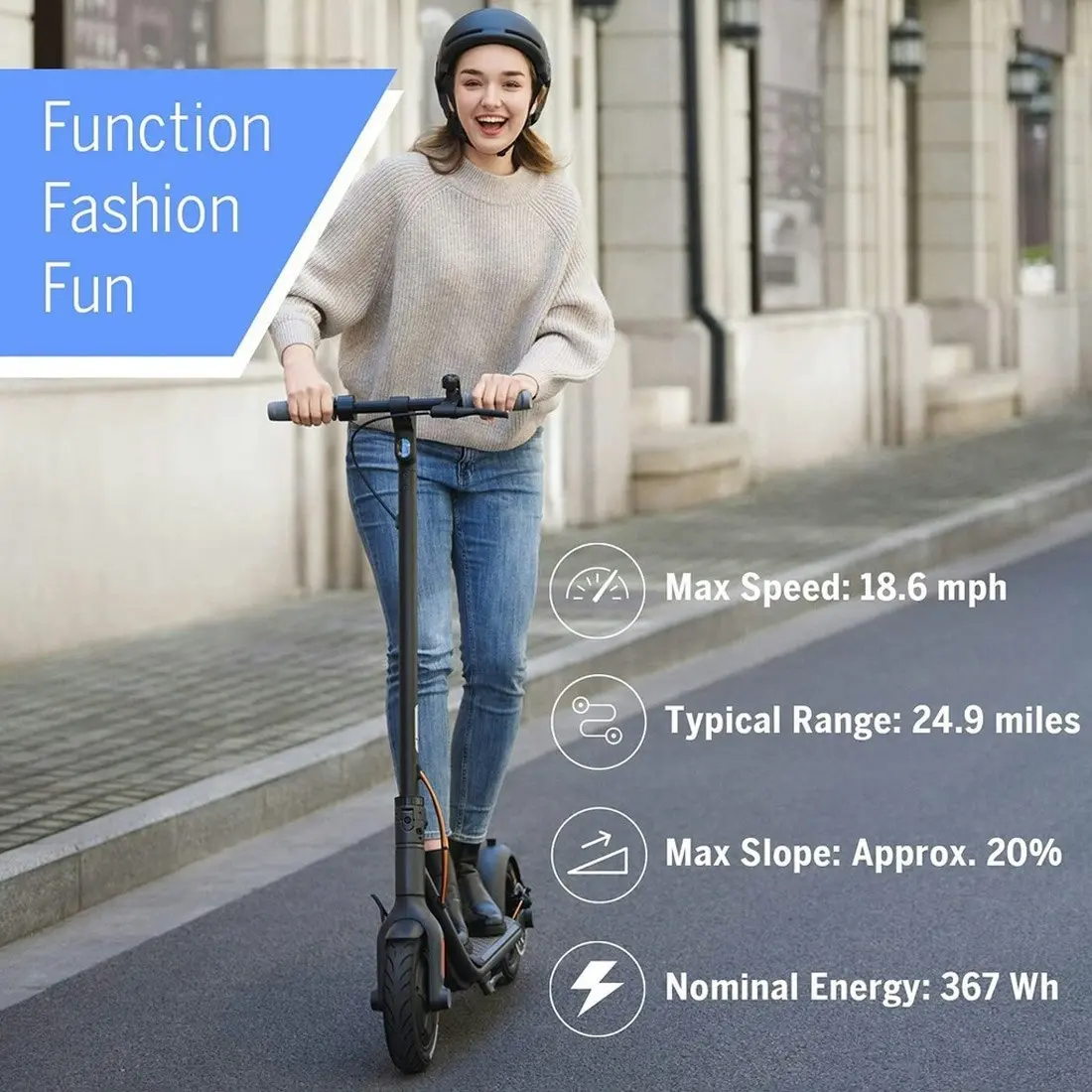 Segway Ninebot Kickscooter F40 Electric Scooter - Black