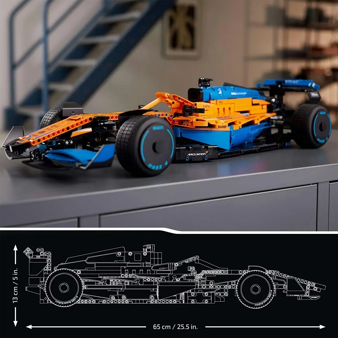 LEGO Technic McLaren Formula 1 Race Car Replica Model Building Kit (42141)