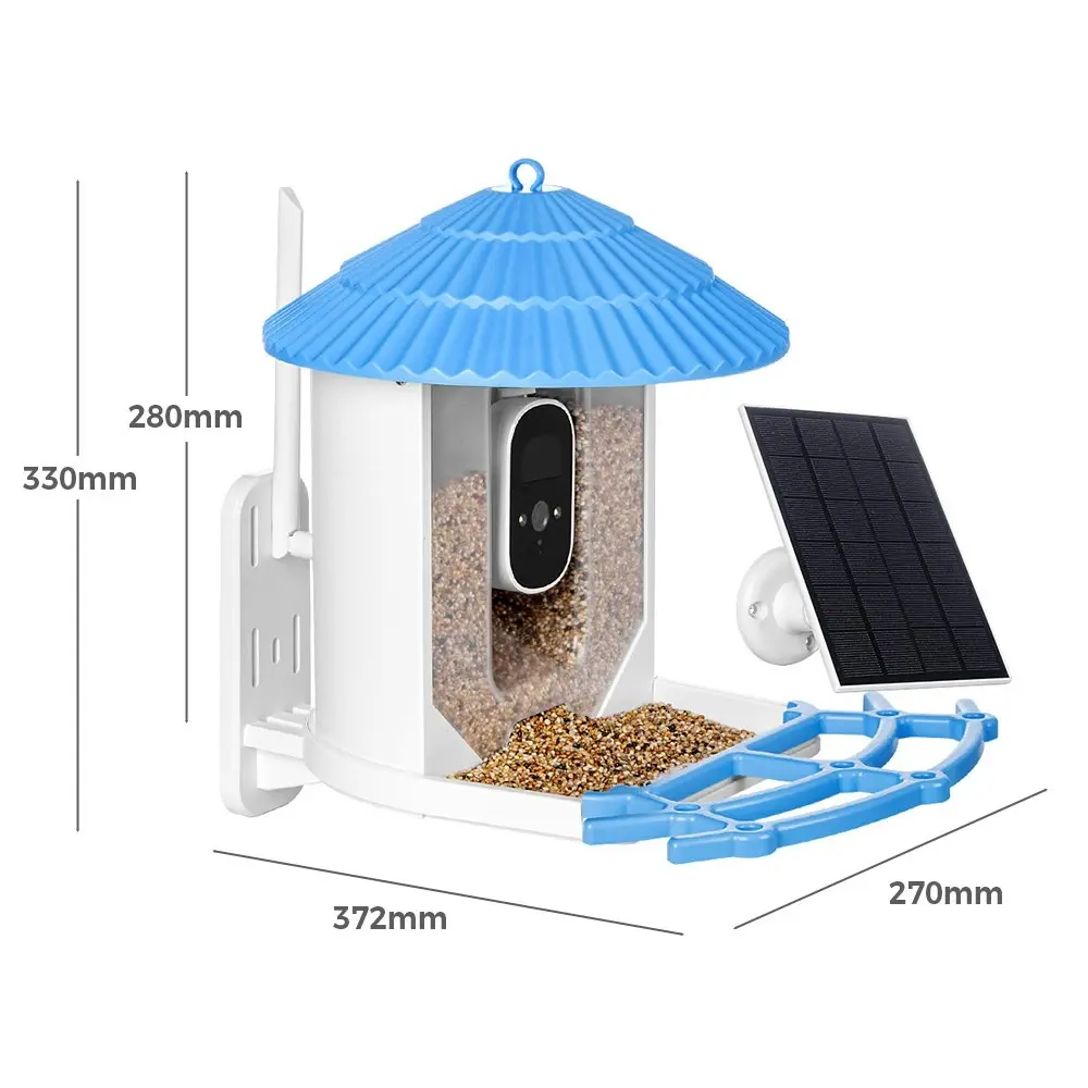 Taily Solar Smart Bird Feeder with Camera Waterproof for Garden Outdoor Bird Watching