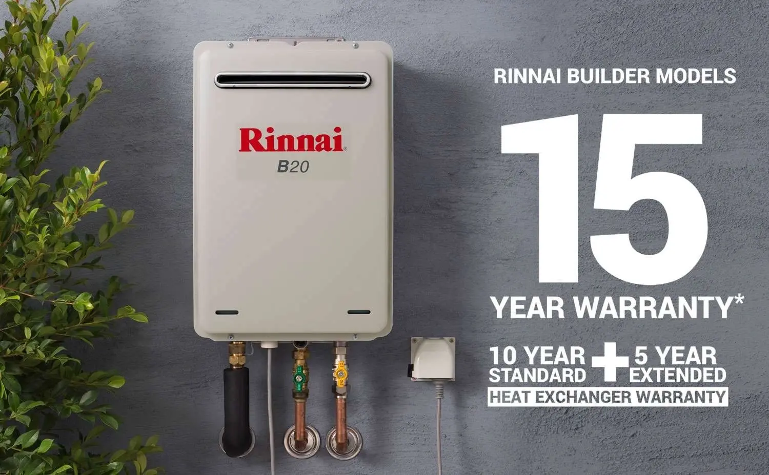 Rinnai Builders 50oC 20L Instant Hot Water System B20L50A B20 *LPG GAS*