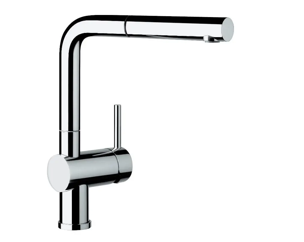 Blanco Chrome 140o Swivel Spout Pull Out Mixer Tap LINUSS 519368