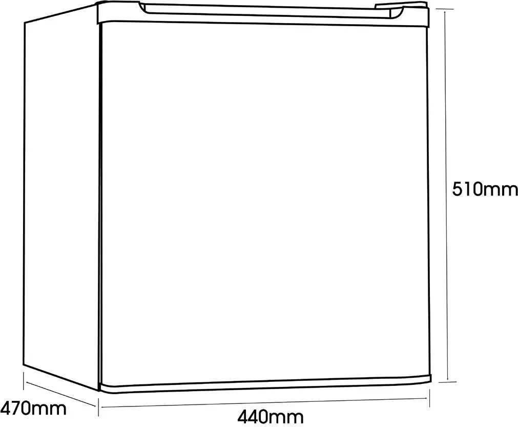 Euromaid 41L White Bar Fridge EBF42W