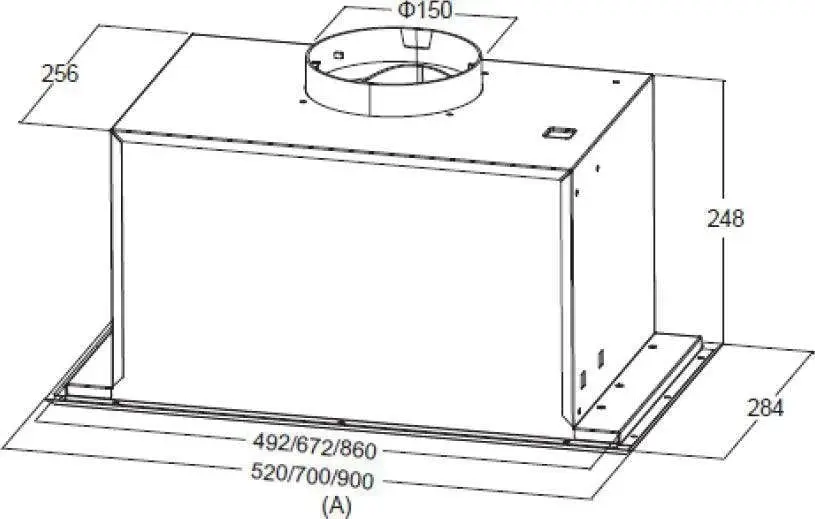 Casa 70cm Undermount Rangehood UDMCA70