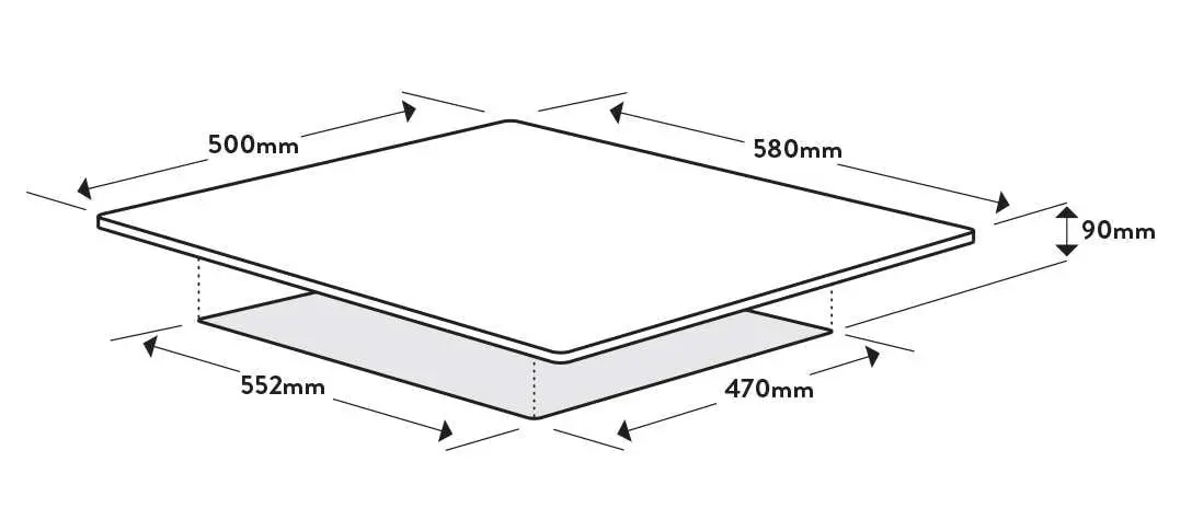 Omega 60cm Stainless Steel Gas Cooktop OCG60X