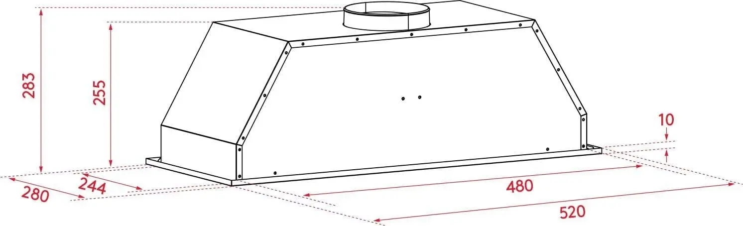 Airvolution 52cm Undermount Rangehood IUM52