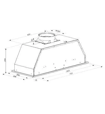 Beko 70cm Stainless Steel Undermount Rangehood BRH70UX