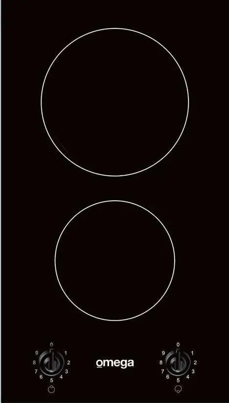 Omega 30cm Domino-Style Black Ceramic Glass Electric Cooktop OCC32KZ