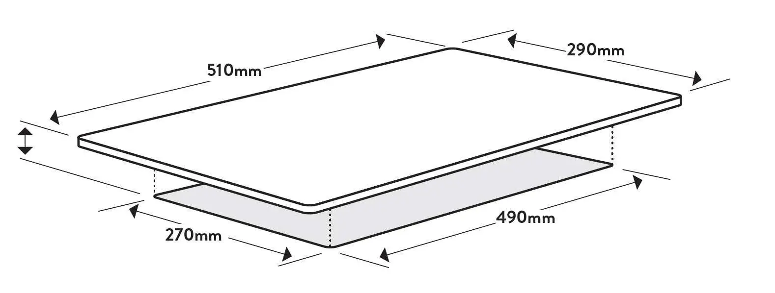 Omega 30cm Domino-Style Black Ceramic Glass Electric Cooktop OCC32KZ