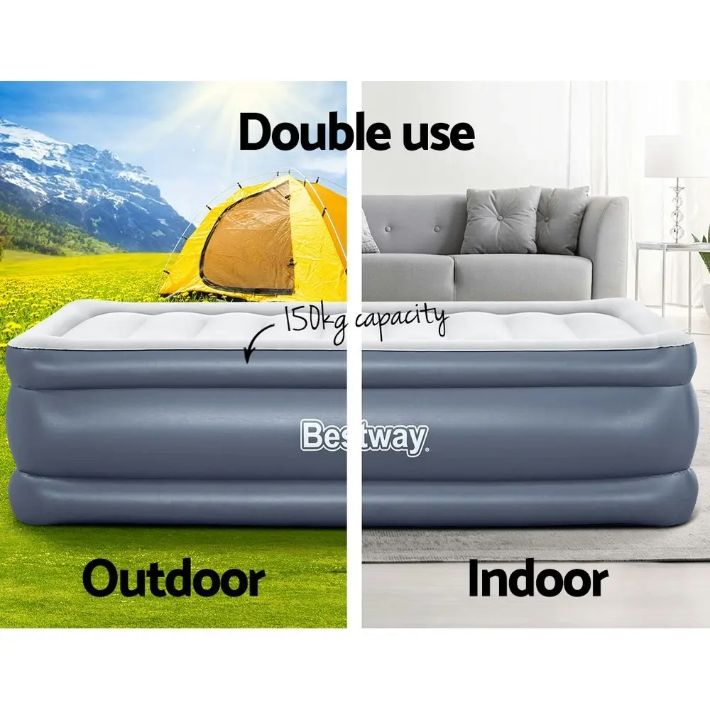 Bestway Air Mattress Single Inflatable Bed 51cm Airbed Blue