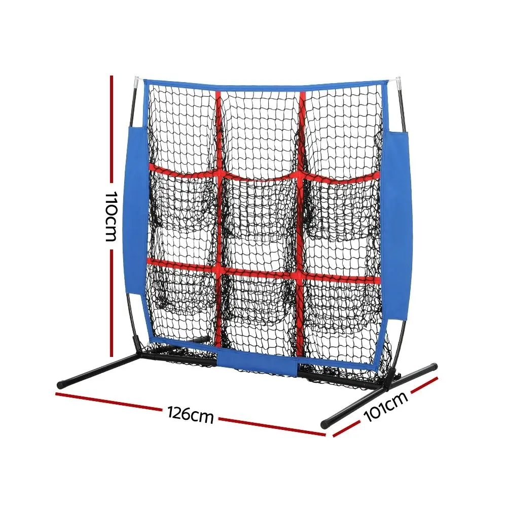 Everfit Soccer Net Baseball Pitching Football Goal Training Aid 9 Target Zone