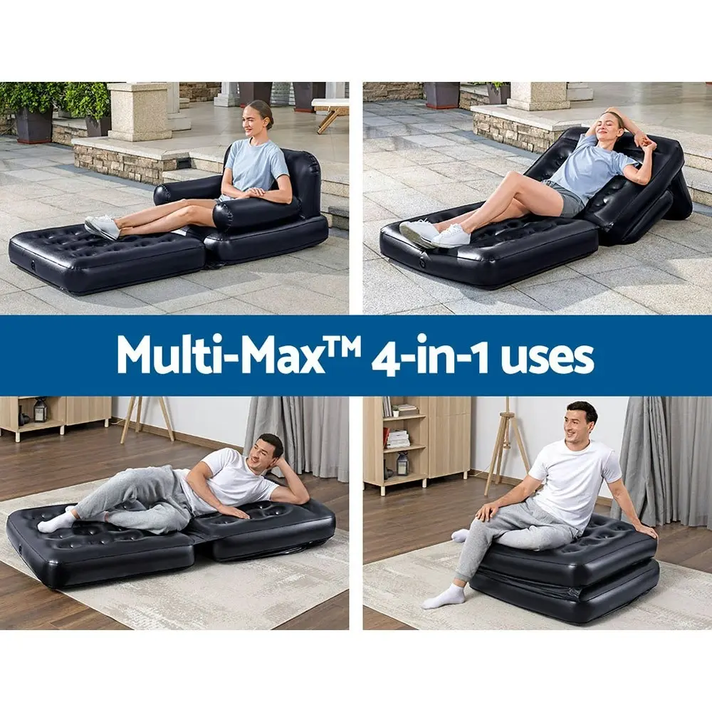 Bestway Inflatable Air Chair Seat Couch Lazy Sofa Lounge Bed Black