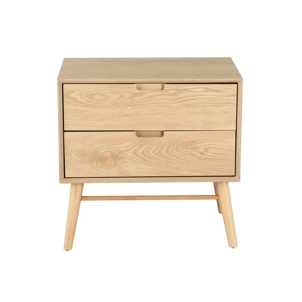 Artiss Bedside Table 2 Drawers - GINO Pine