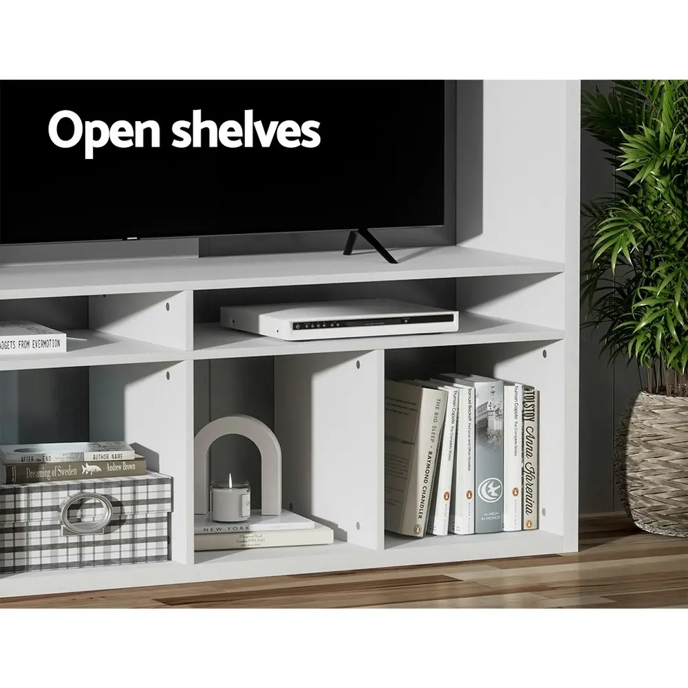 Artiss Entertainment Unit TV Stand Open Shelves 183CM  White