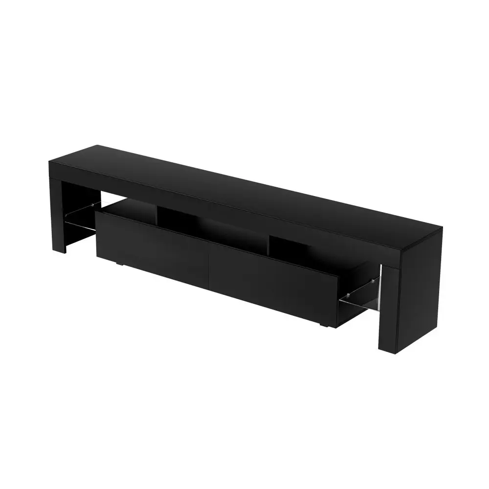 Artiss TV Cabinet Entertainment Unit Stand RGB LED 200cm Black