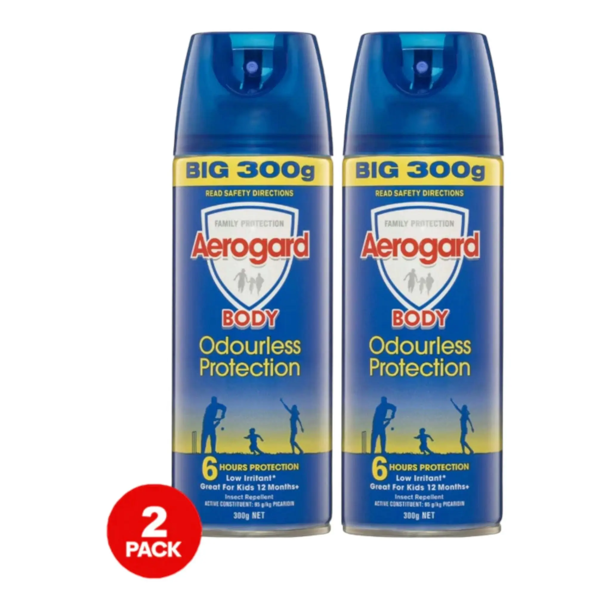 2 Pack Aerogard Odourless Insect Repellent Aerosol 300g