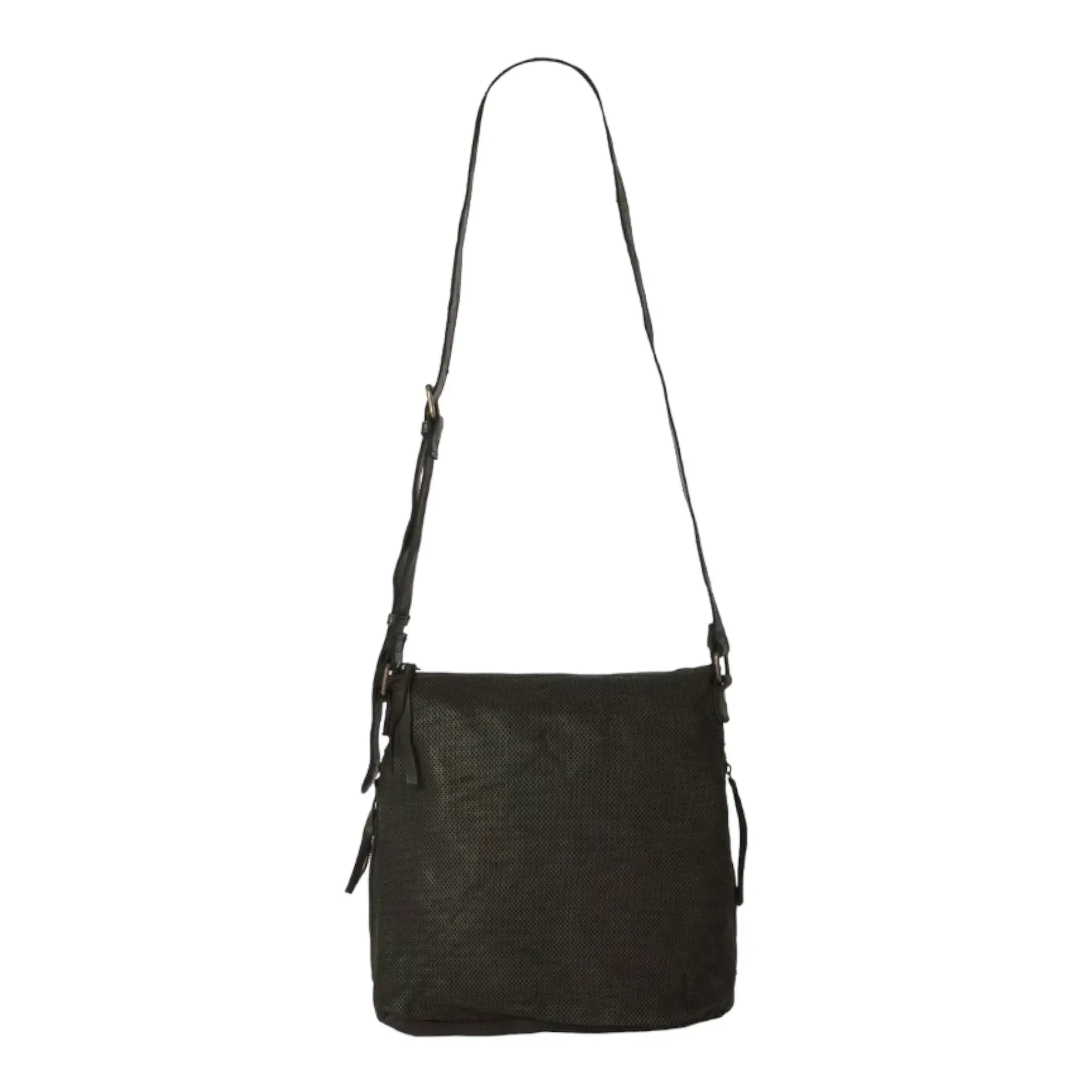 JUJU & CO Perforated Slouchy Bag Black