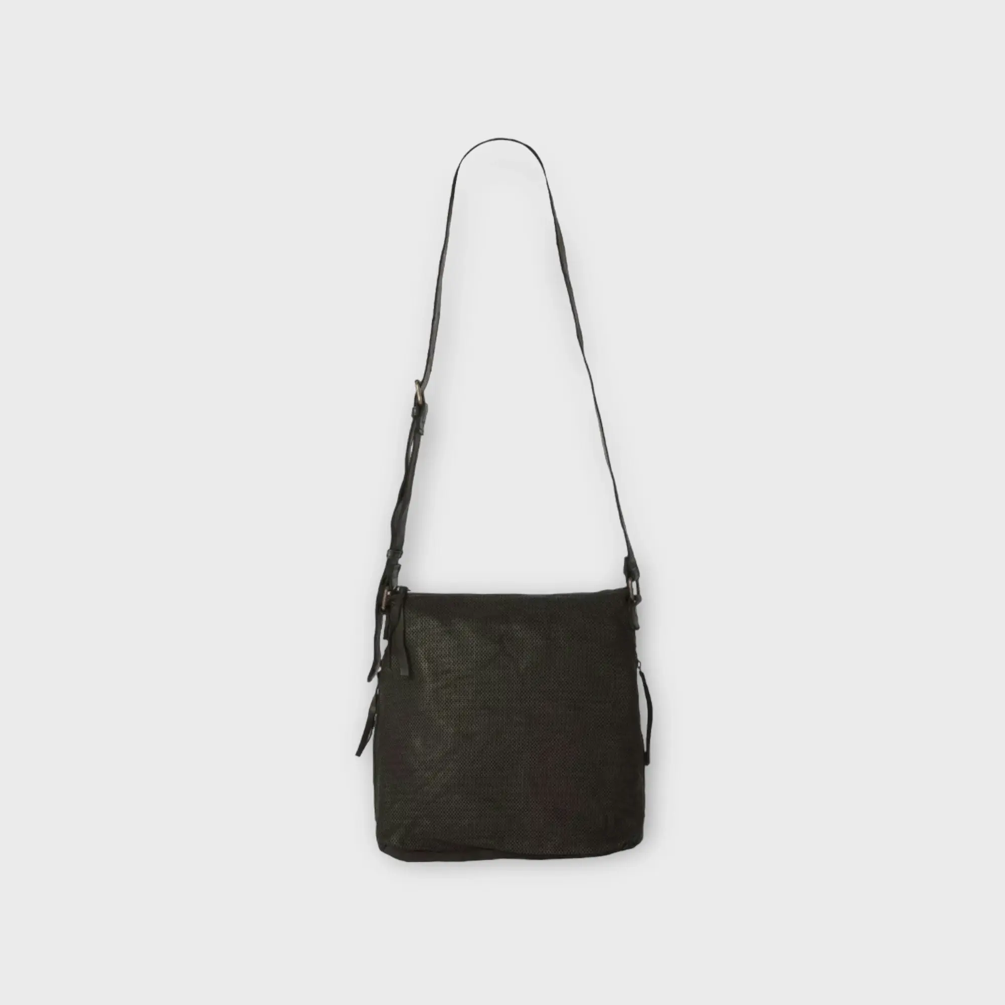 JUJU & CO Perforated Slouchy Bag Black