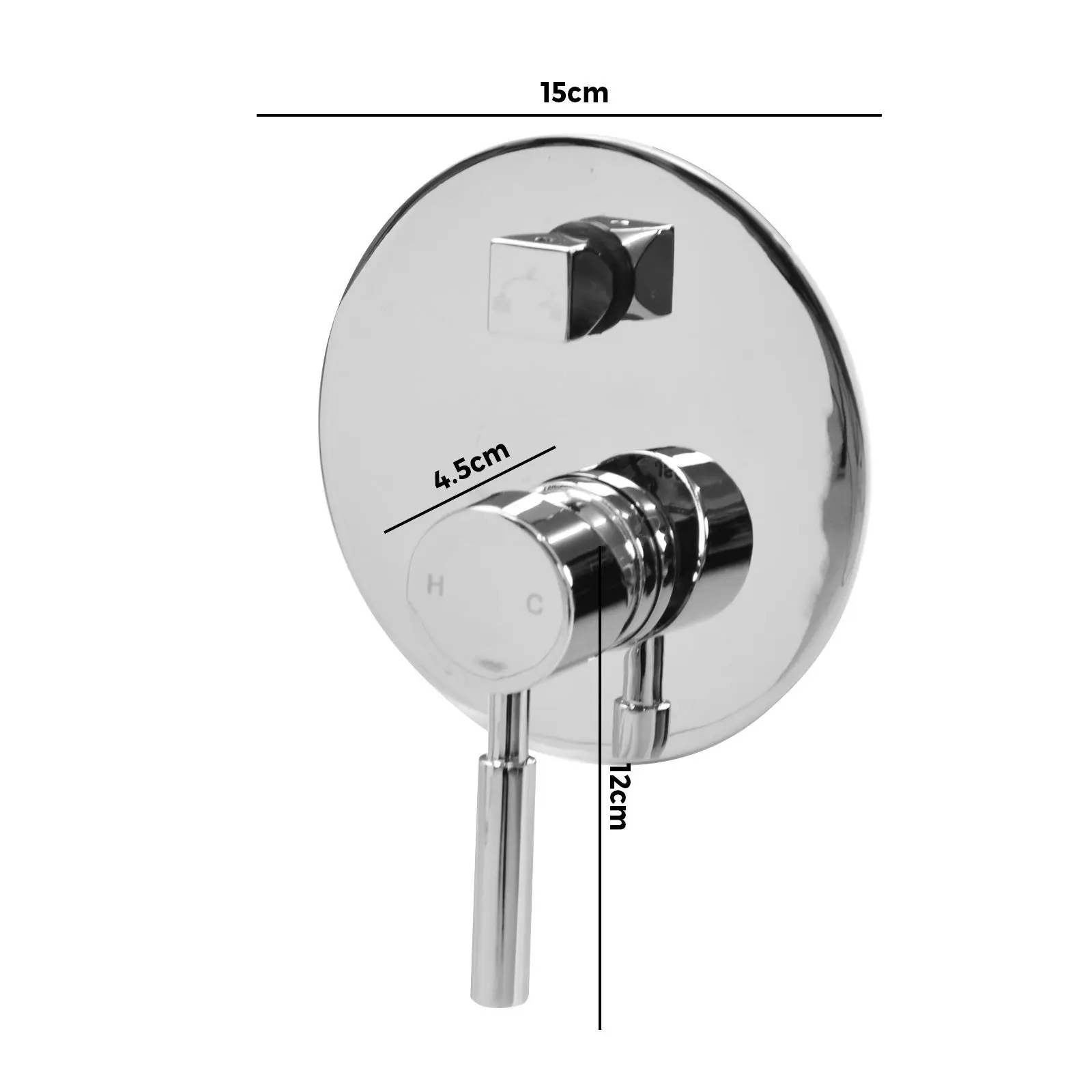 Chrome Shower Mixer Valves Wall Mount Bathroom Brass Bath Shower Tap