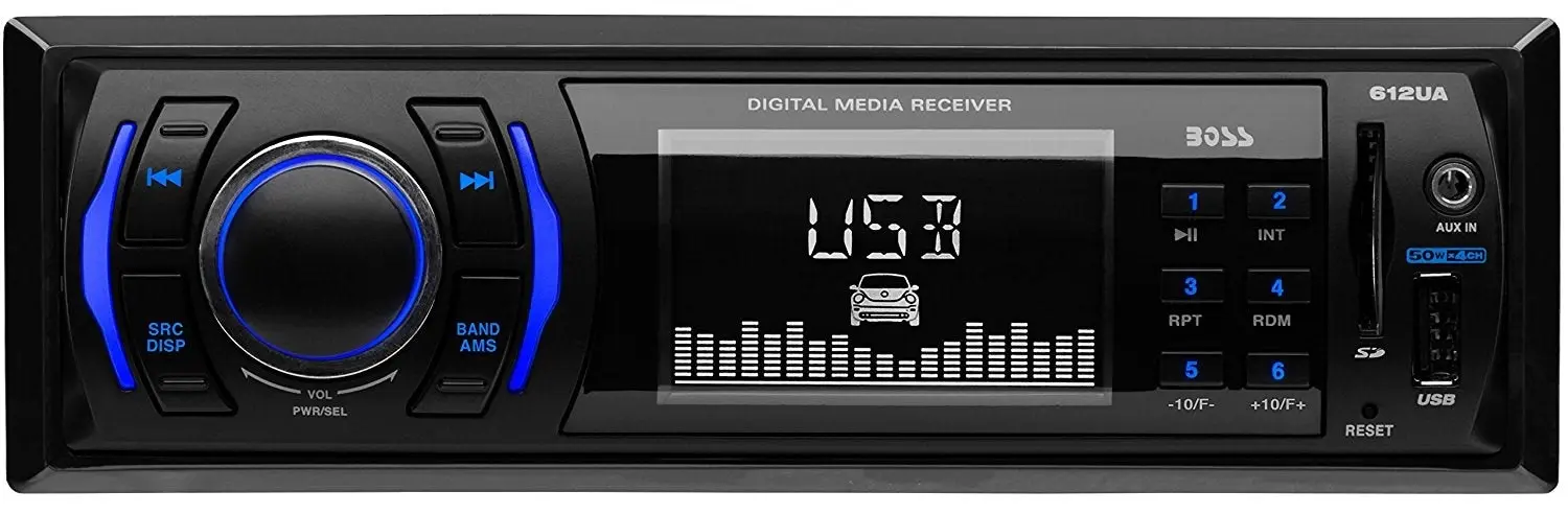 BOSS Audio 612UA Single Din, MP3/USB/SD AM/FM Car Stereo